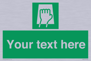 Custom Push Pad Sign